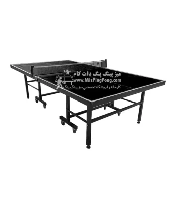 میز پینگ پنگ 16 میل تاشو مشکی 8 چرخ